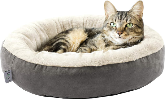 Washable Luxury Cat & Dog Bed Gray