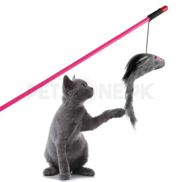 Cat Play Stick with Mice
