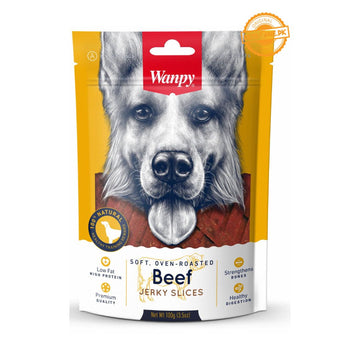 Wanpy Soft Beef Jerky Slices For Dogs