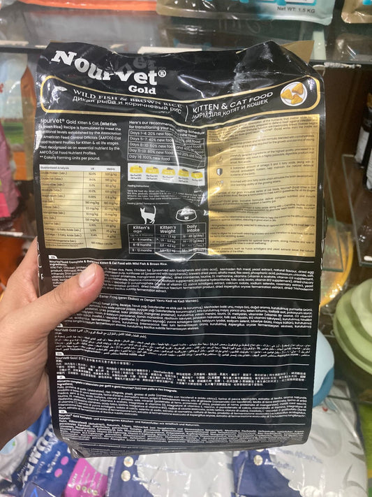 πΎ Nourvet Gold Cat Food β 1kg (Premium Complete Nutrition)