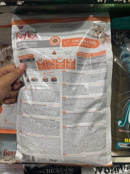 Reflex Kitten Food - 2 kg Bag - Complete Nutrition for Growth & Development