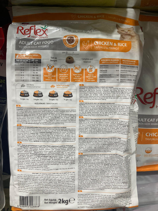 Reflex Plus Adult Cat Food - 2 kg Bag