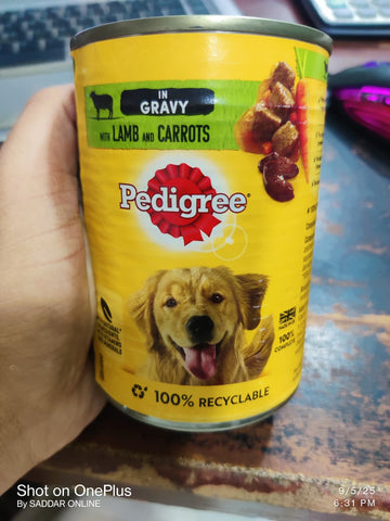 πΎ Pedigree Tin β Nutritious & Delicious Meal for Dogs!