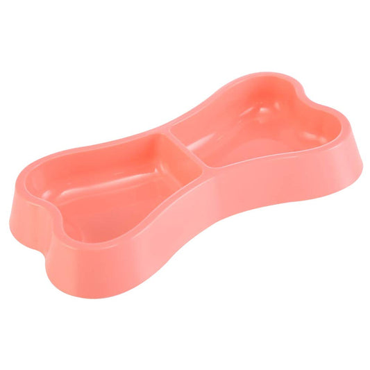 Bone Shape plastic pets Bowl