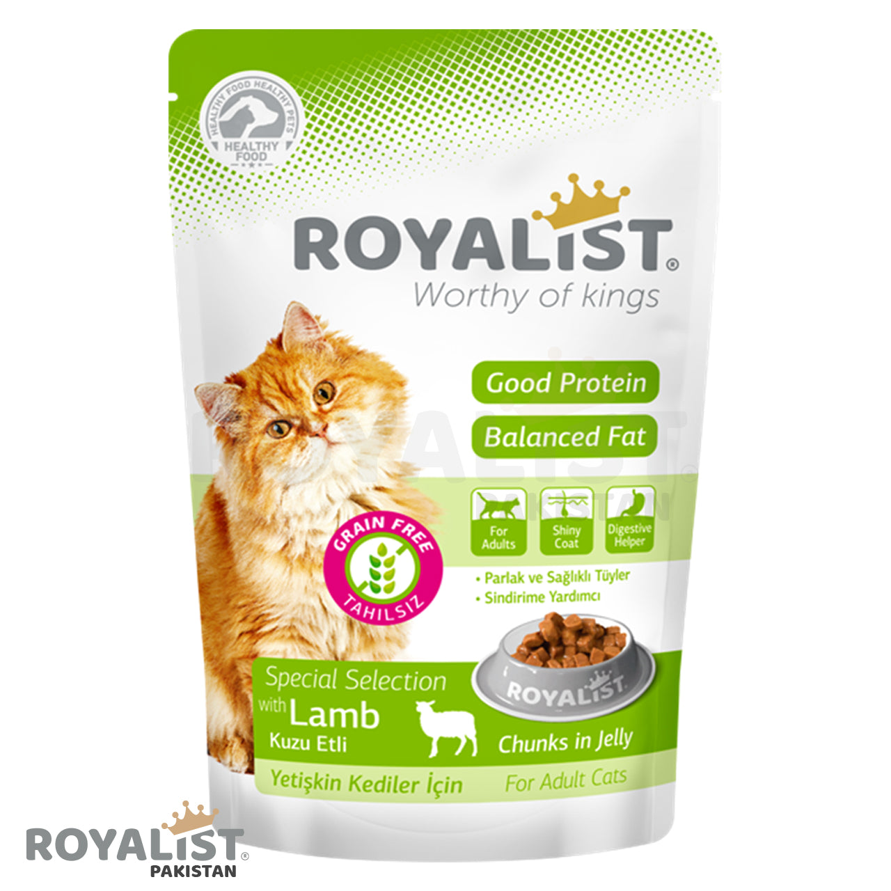Royalist Wet Food Pouch for Cats Lamb – 85 GM