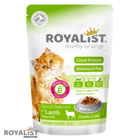 Royalist Wet Food Pouch for Cats Lamb – 85 GM