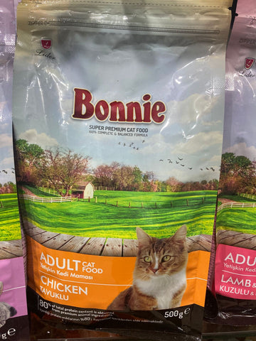 🐾 Bonnie Cat Food – 500g (Complete Nutrition for Cats)