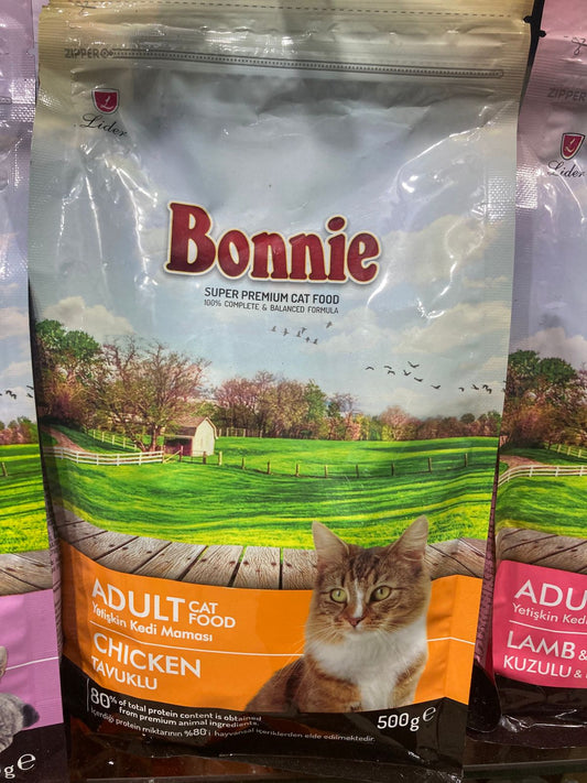 🐾 Bonnie Cat Food – 500g (Complete Nutrition for Cats)