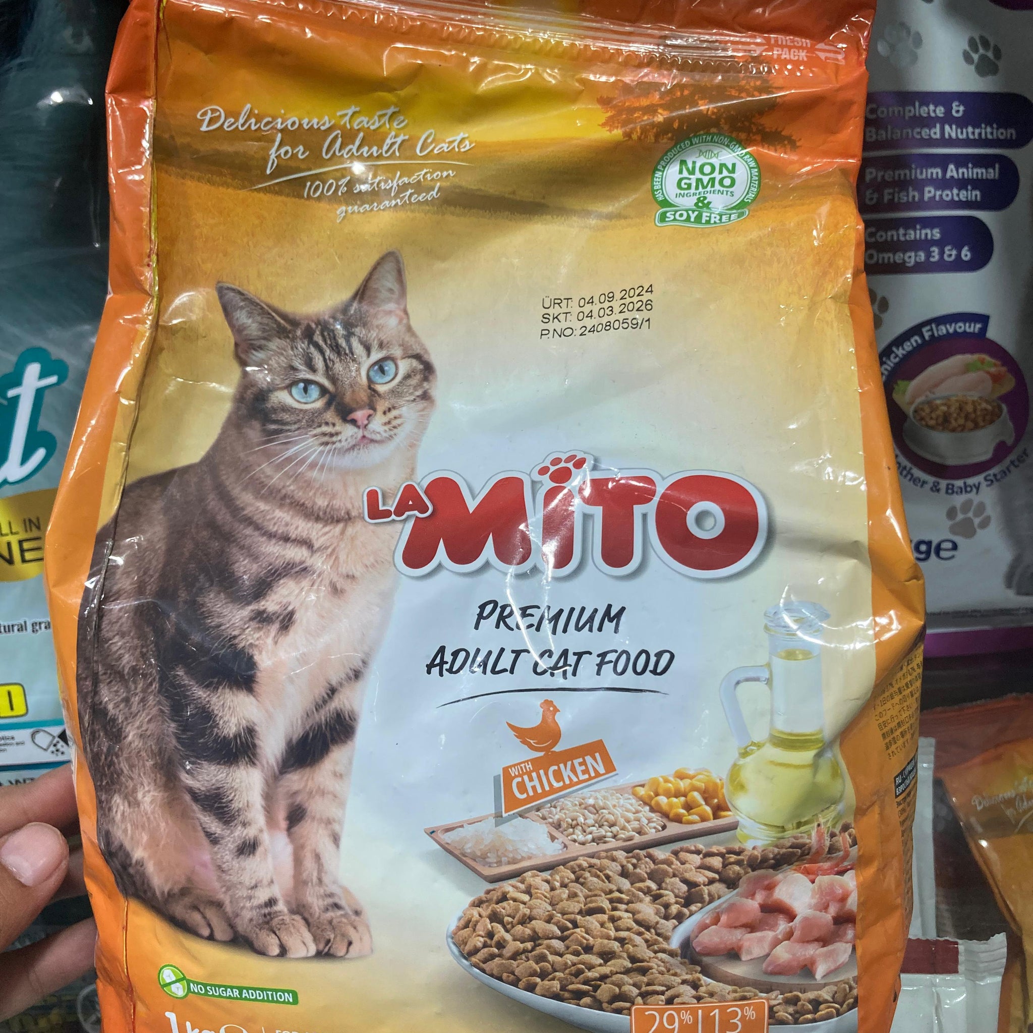 Mito Adult Cat Food - 1 kg Bag - Complete Nutrition for Health & Vitality