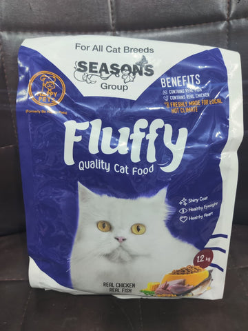 🐾 Fluffy Cat Food – 1.2kg (Complete & Balanced Nutrition)