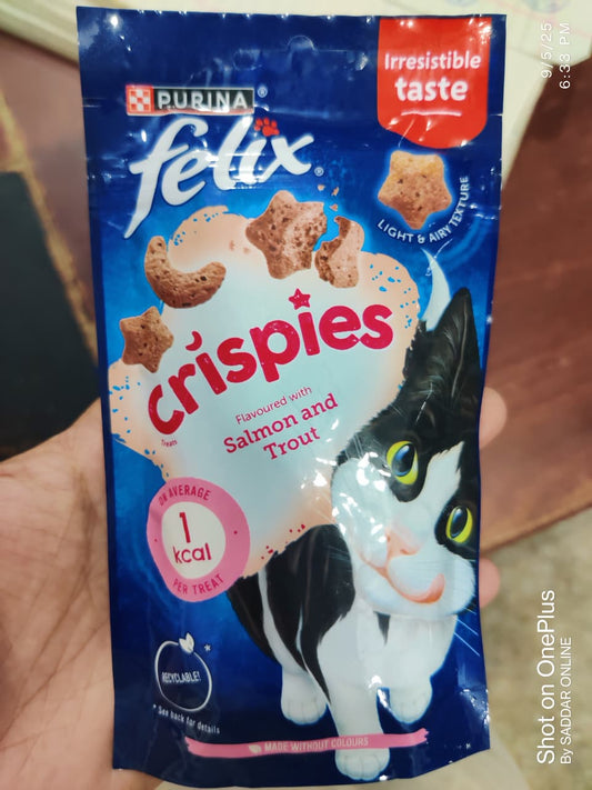🐾 Felex Crispies Treat – Crunchy Delight for Your Cat!